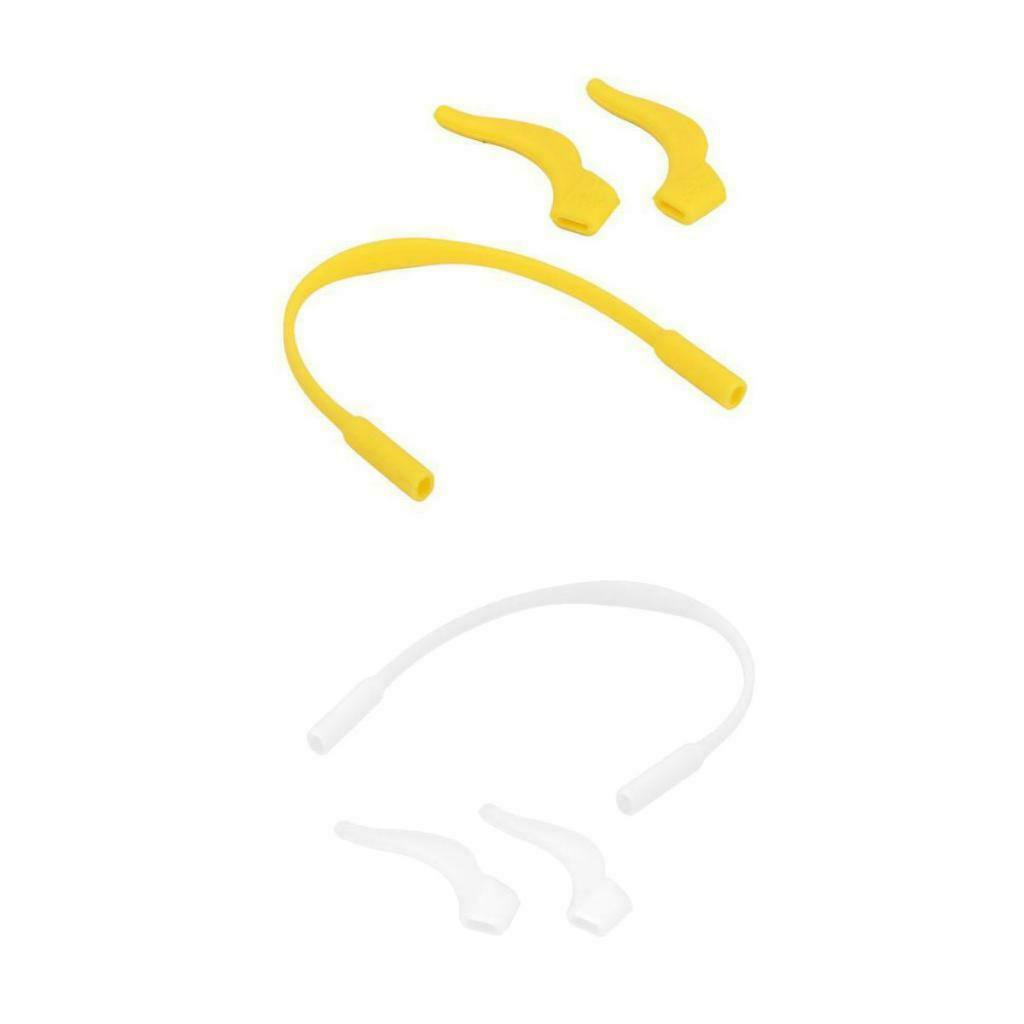 2 Pieces Silicone Children's Sunglasses Band Strap Cord +Anti Slip Ear Hooks