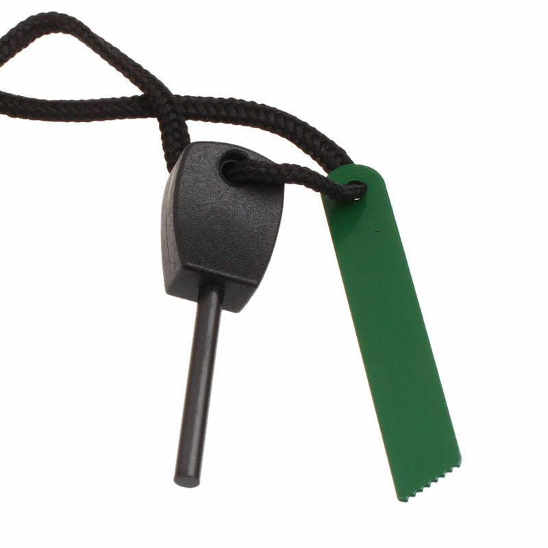 Outdoor Survival Magnesium Flints Scraper Stone Fire Starter Lighter - L
