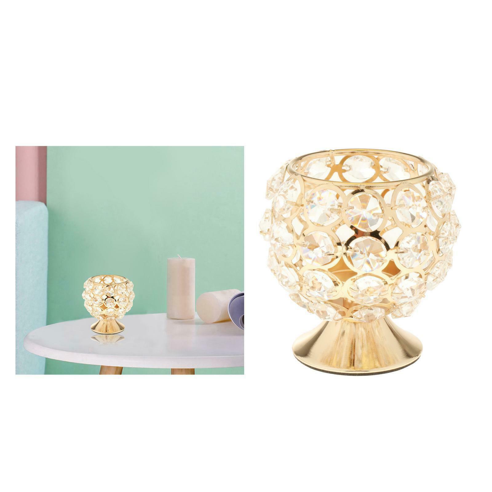 Crystal Candle Holder Tealight Candlestick Centerpiece Wedding Banquet Decor
