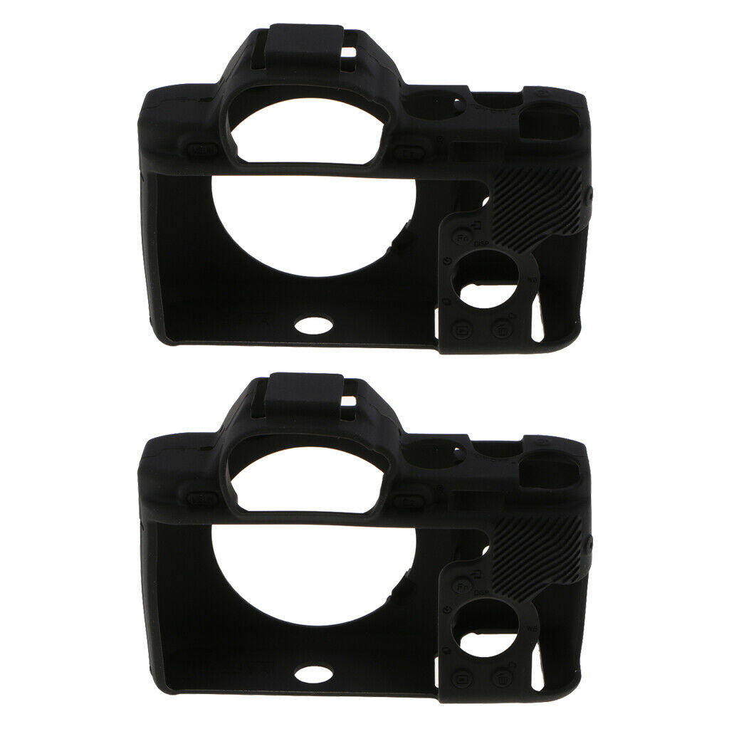 2 Pack Dustproof Silicone Skin Case Housing Shell for Sony A7S A7 A7R Mirrorless