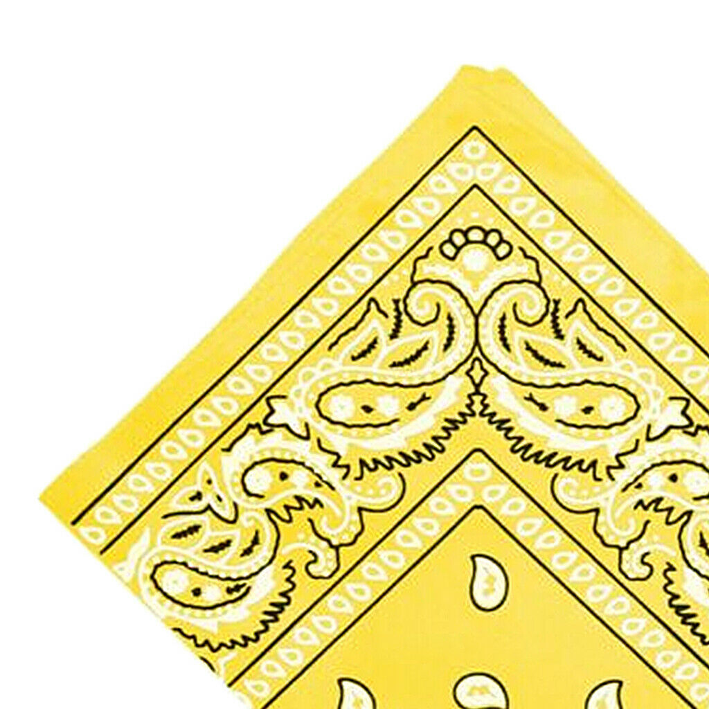 7PCS Novelty Paisley Cowboy Bandana Head Wrap Neck Scarf Hair Band Kerchief