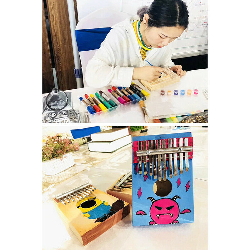 10 Keys Kalimba Wood Thumb Piano Gifts DIY Beginner Entry Portable InstrumeYUDD