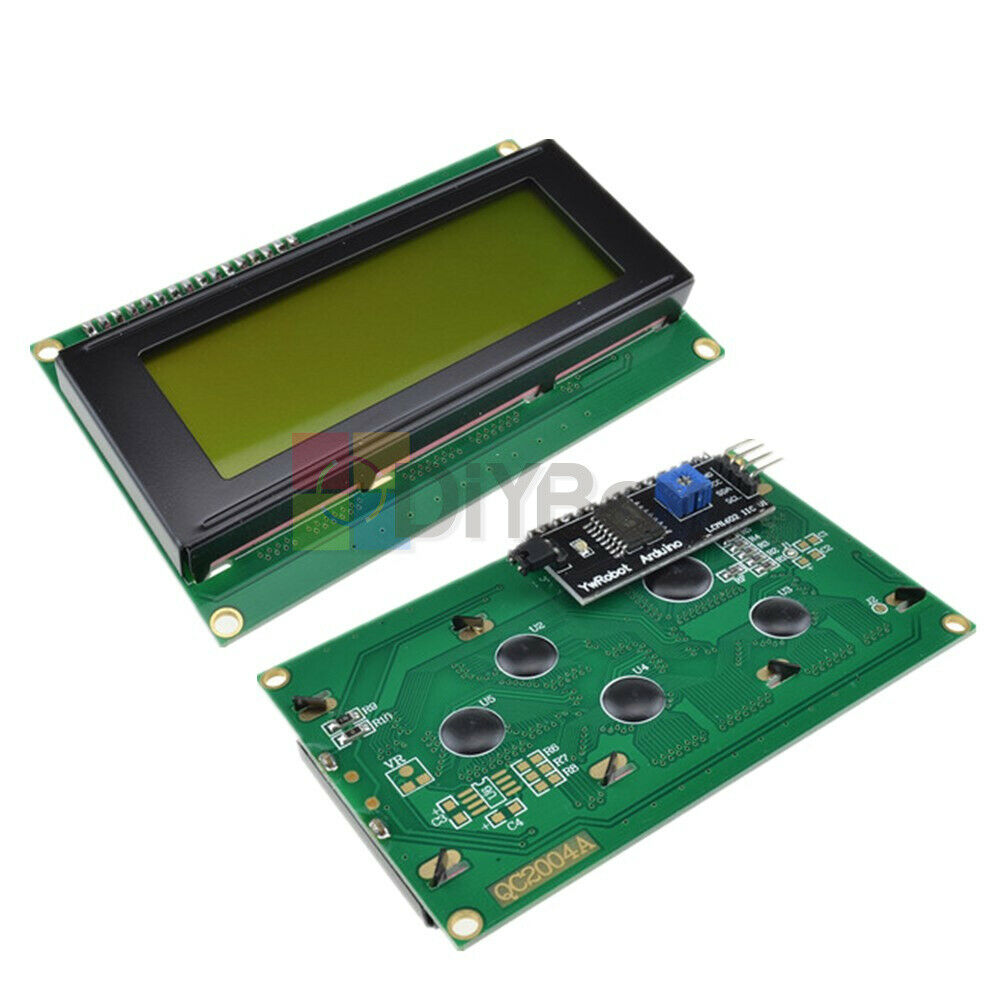 IIC/I2C/TWI/SPI Serial Interface 2004 20X4 Character LCD Module Display Yellow