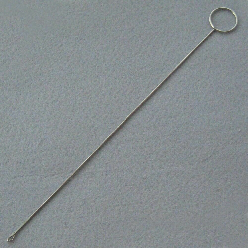 Portable Metal Loop Turner Hook With Latch For Turning Fabric Tubes NEW