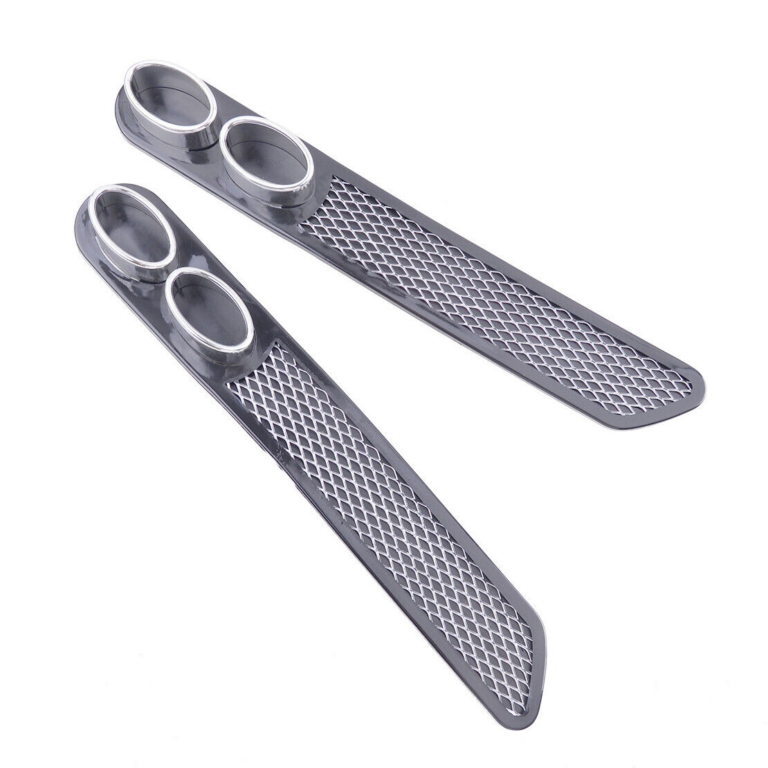 Universal Grey Rear Bumper Diffuser with Exhaust Tip Decorative B8