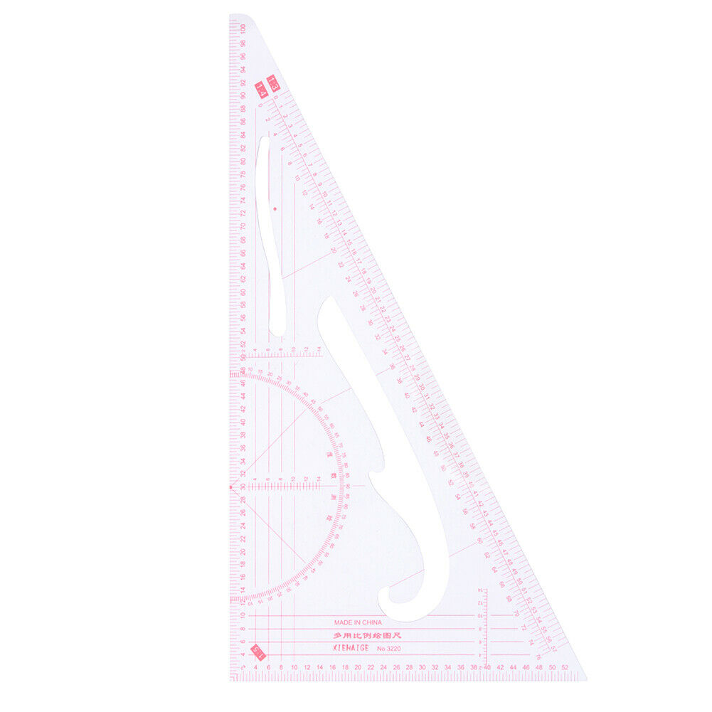 4pcs Tailor Measuring Ruler Yardstick Sleeve Sewing Clothes Drawing Ruler @