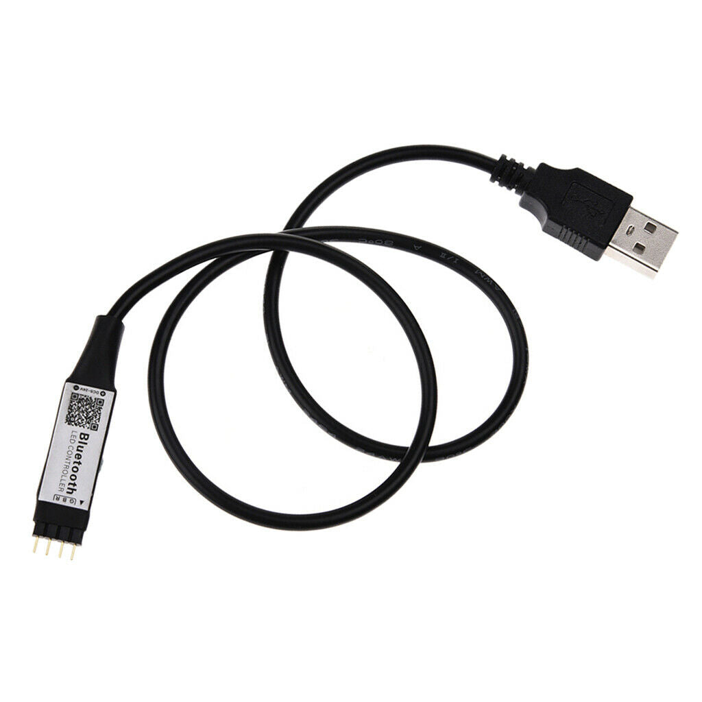 2 Pieces Adaptor Bluetooth Controller for RGB Light Strip Remote Control