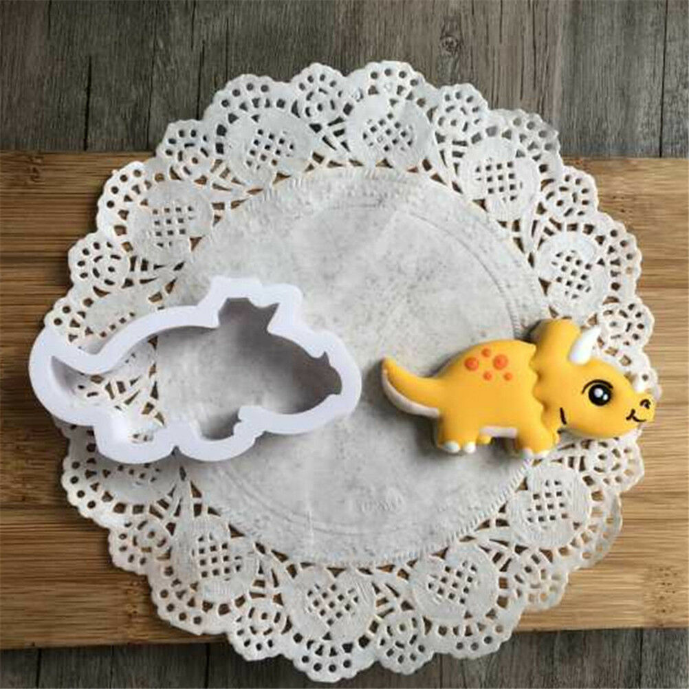 8pcs dinosaur volcano Cutter Sugarcraft Cake Decorating Cookies Pastry Mou.l8