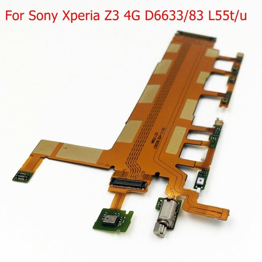 Power Volume Switch Button Flex Cable Replacement for Sony Xperia Z3 4G D6633/8
