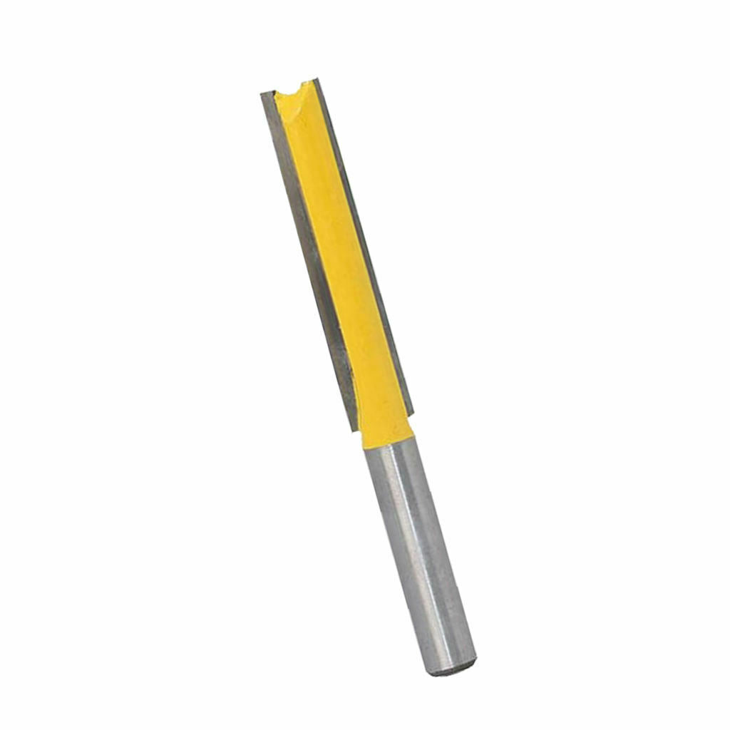 2pcs 3/8 Diameter 2 & 3inch Height Straight Router Bit Blade Extra Long Cutter