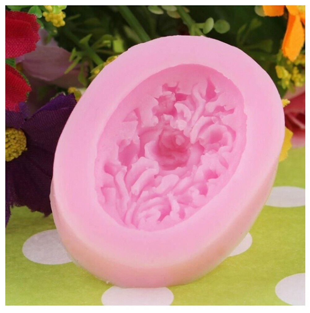 rose flower silicone fondant mold cake decor chocolate sugarcraft baking .l8