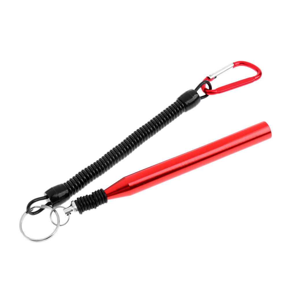 Wacky Worm Rig Tool Lures O-Ring Tool with 10 Orings Fishing Lanyard Red