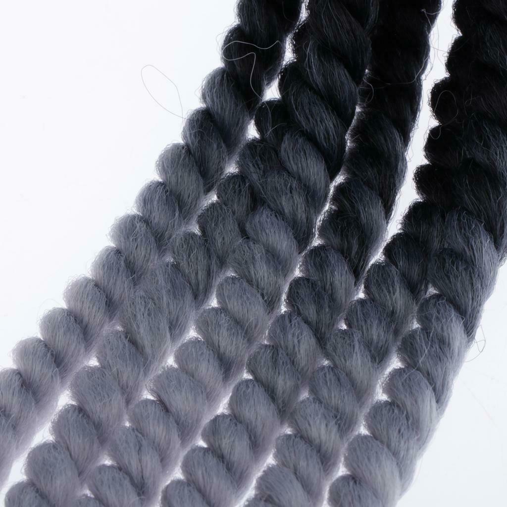 Hand-made Helmet Braids / Ponytail Motorcycle/Bicycle Helmet Wig Hair  Gray