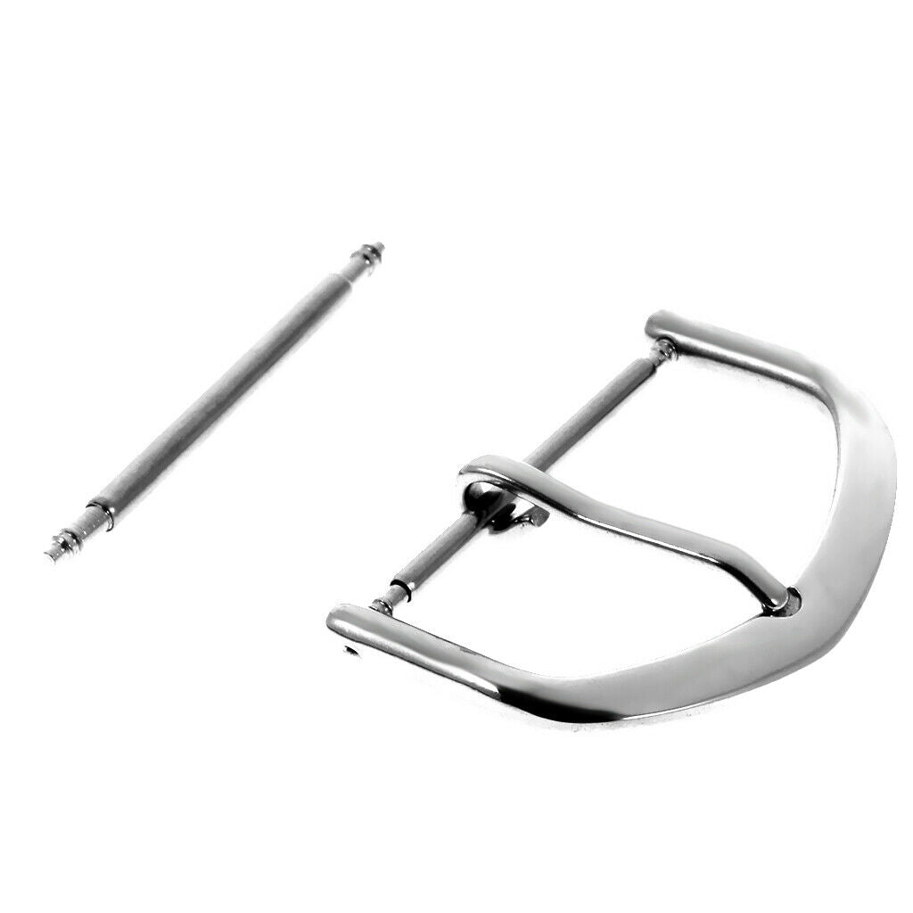 3 Pieces/ Lot Watch Band Parts Pin Buckle Stainless Steel Replacement Clasp