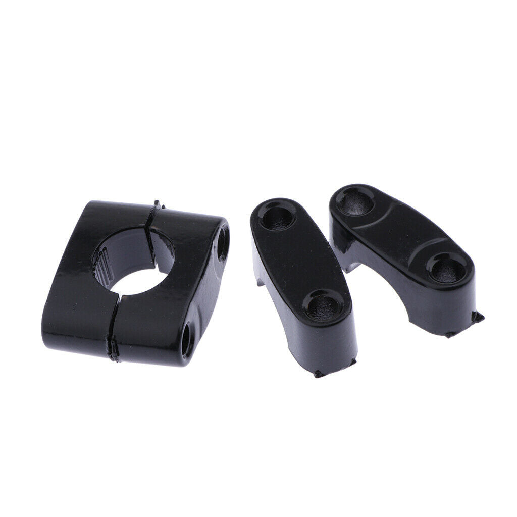 1 Pair Motorcycle Handlebar Risers (22mm)- Universal Handlebars Clamp Taper for