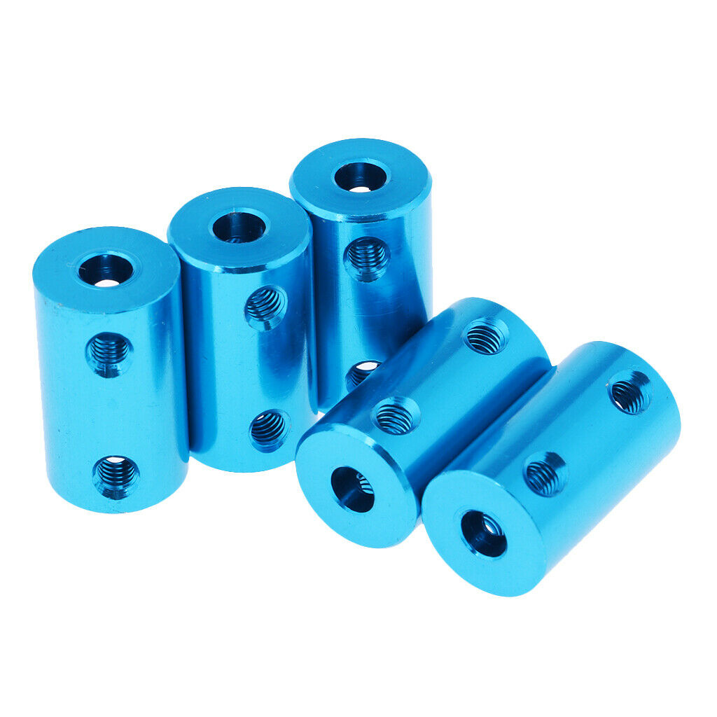 5x 5mm to 5mm Alloy Shaft Coupling Motor Coupler Connector for RC Car