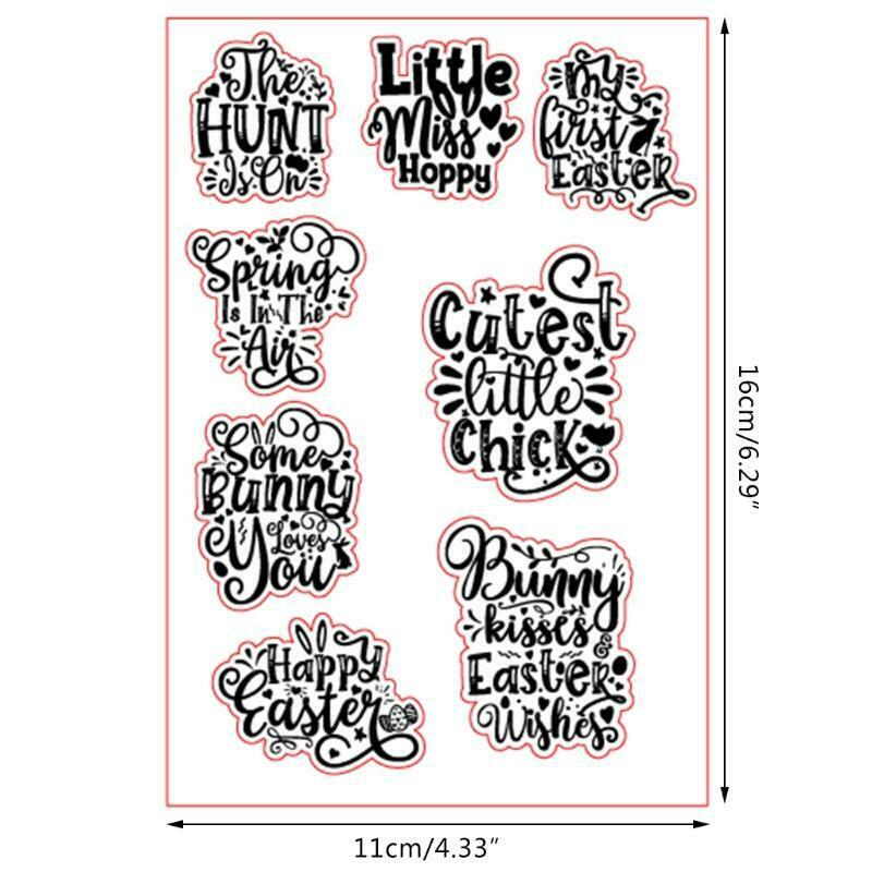 Spring Easter Silicone Clear Seal Stamp DIY Scrapbooking Embossing Photo Album