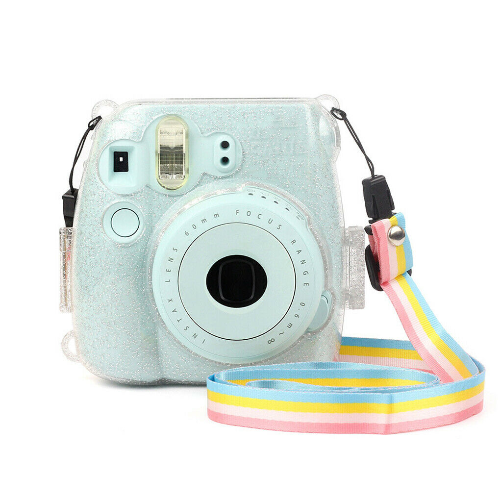 Camera Bag Crystal Protect Cover for Fuji Instax Mini 8/8+/9 Rhinestone Case