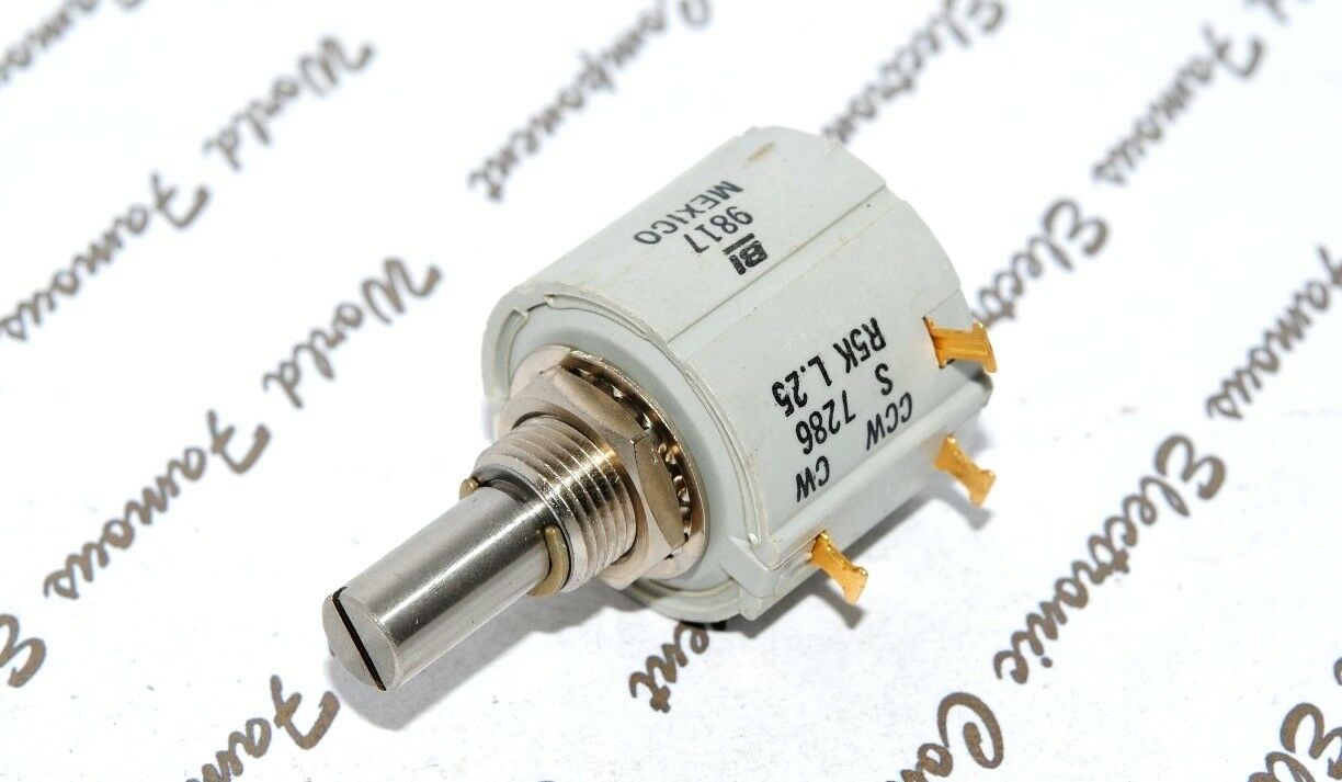 1pcs - Bi Technologies 5K Wirewound Potentiometer 7286R5KL.25 10 Multi-Turn