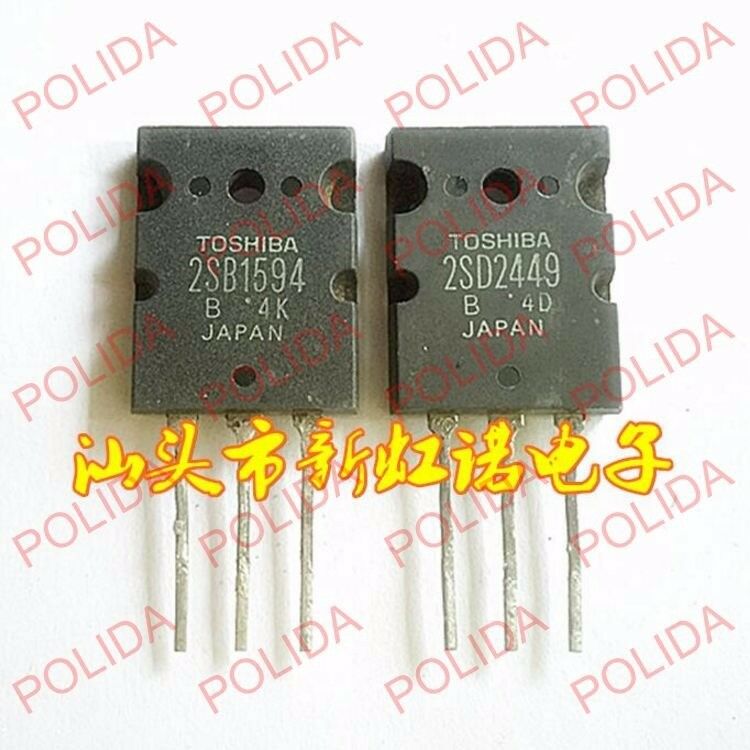 1pairs OR 2PCS  Transistor TOSHIBA TO-3PL 2SB1594/2SD2449 B1594/D2449