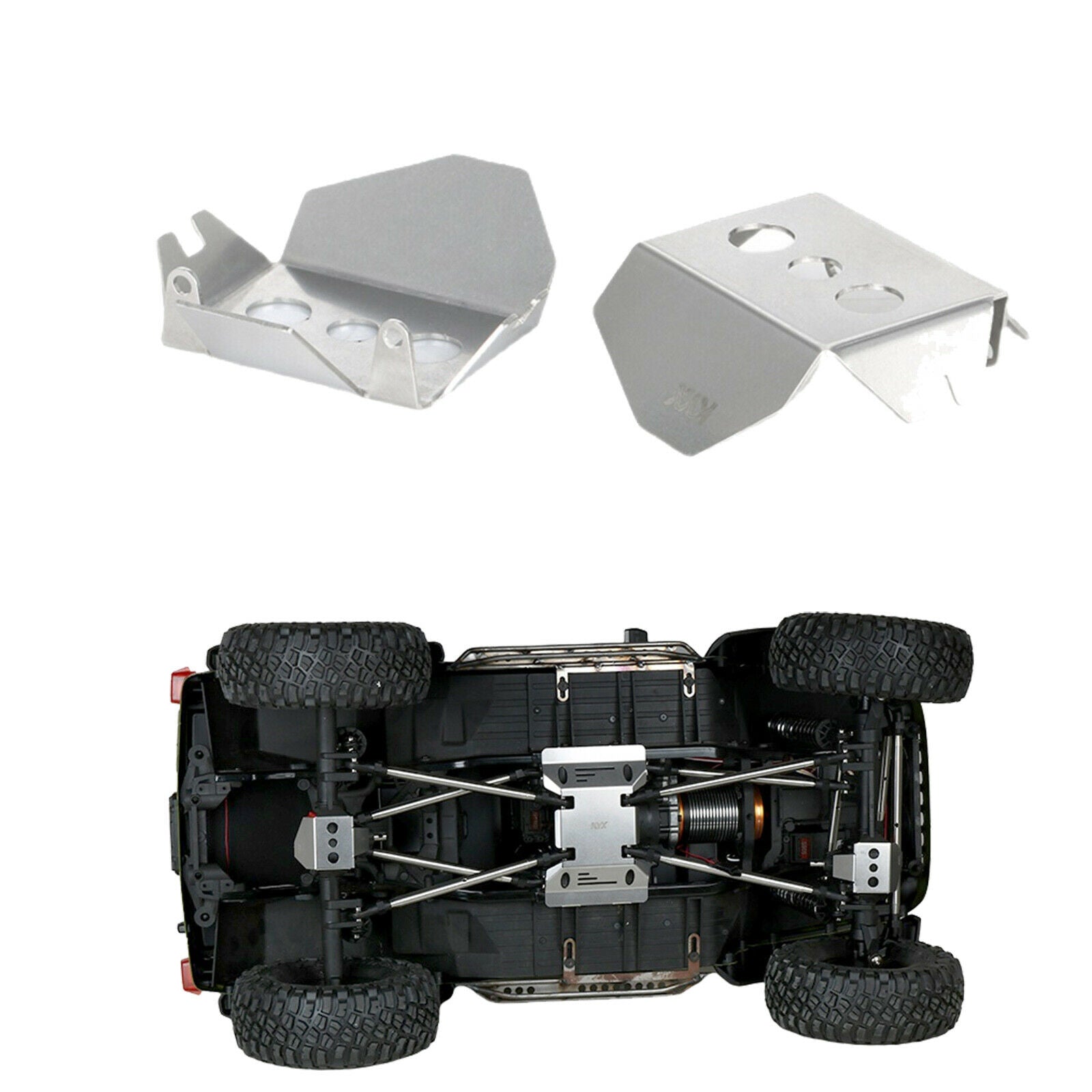 Metal Bridge Egg Axle Guard Plate Armor for AXIAL SCX6 JEEP Wrangler 1/6 RC Car
