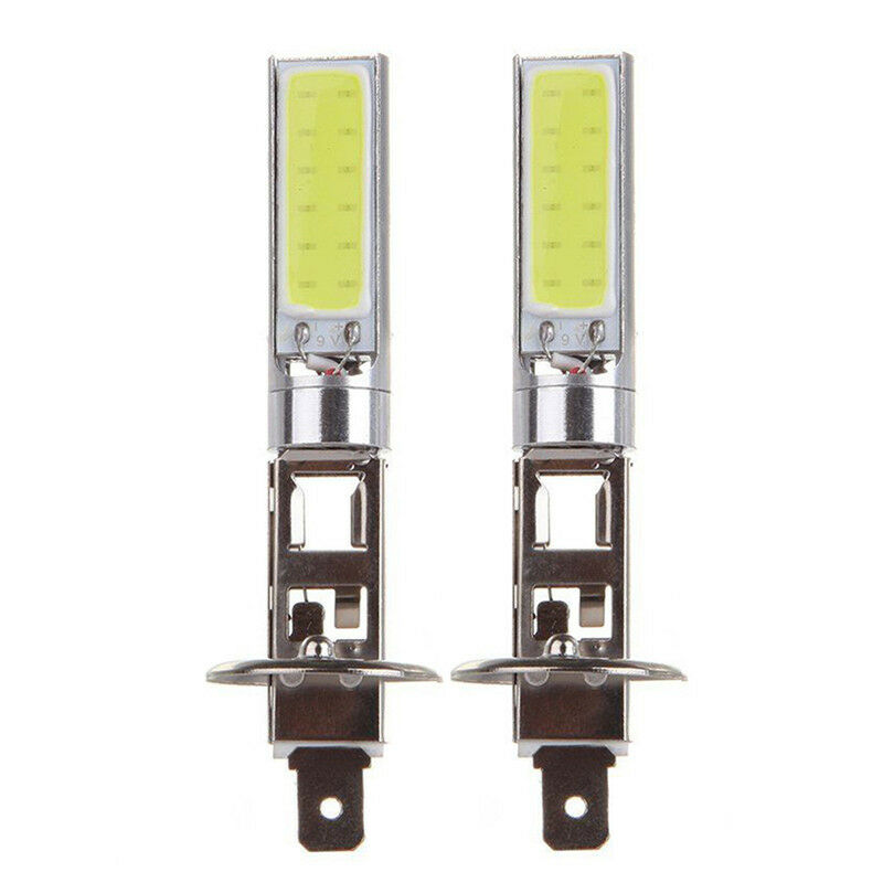 2PCS H1 COB LED Auto Fog Light Headlight DRL Daytime Running Light Bulb Wh N& XC