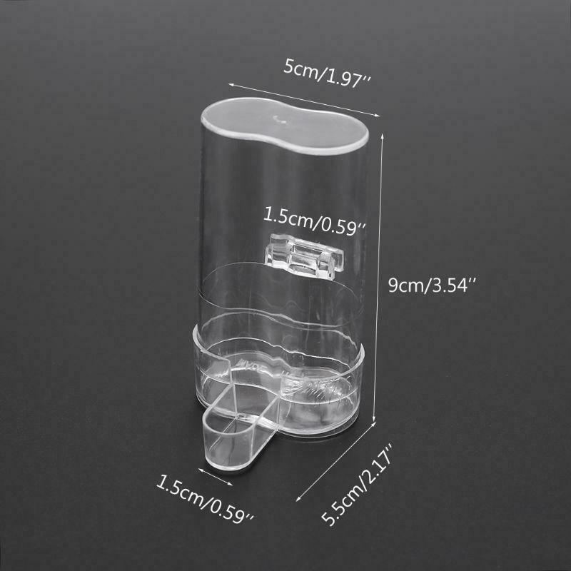 Automatic Pet Bird Feeder Parrot Water Feeding Drinker Clip Cage Supplies