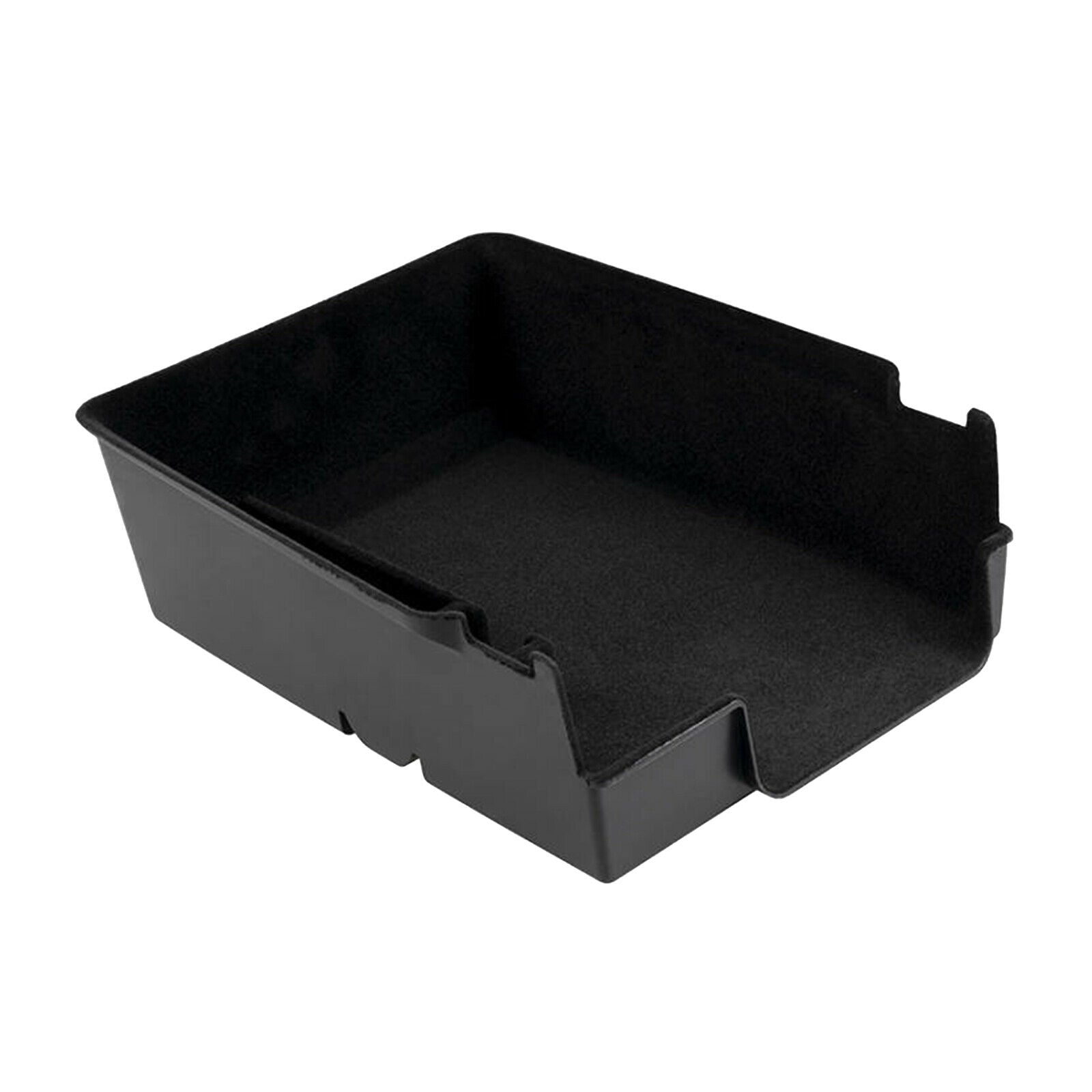 Durable Plasatic Car Center Console Storage Box Flocking Armrest Organizer Tray