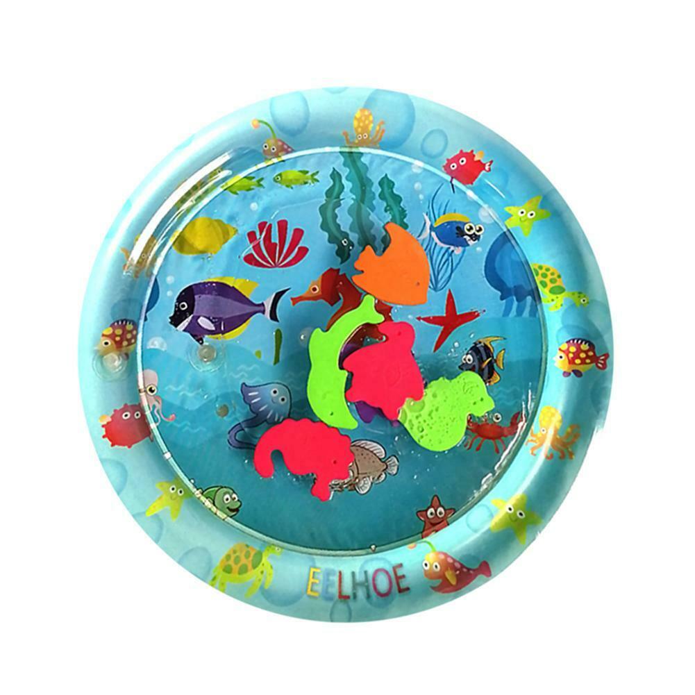 Baby Kids Water Play Mat Inflatable Thicken PVC Infant Gym Playmat Toys @