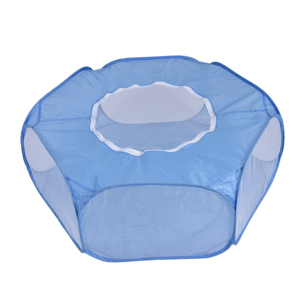 Foldable Small Animals Playpen Cage for Hamster Rabbit Gerbil Sky Blue