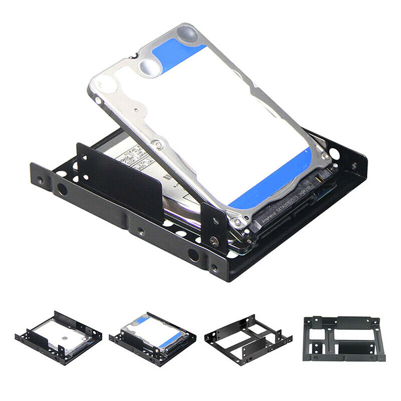 2.5 inch to 3.5 inch SSD Solid Hard Drive Bay Tray Mounting Bracket Adapter C Lt