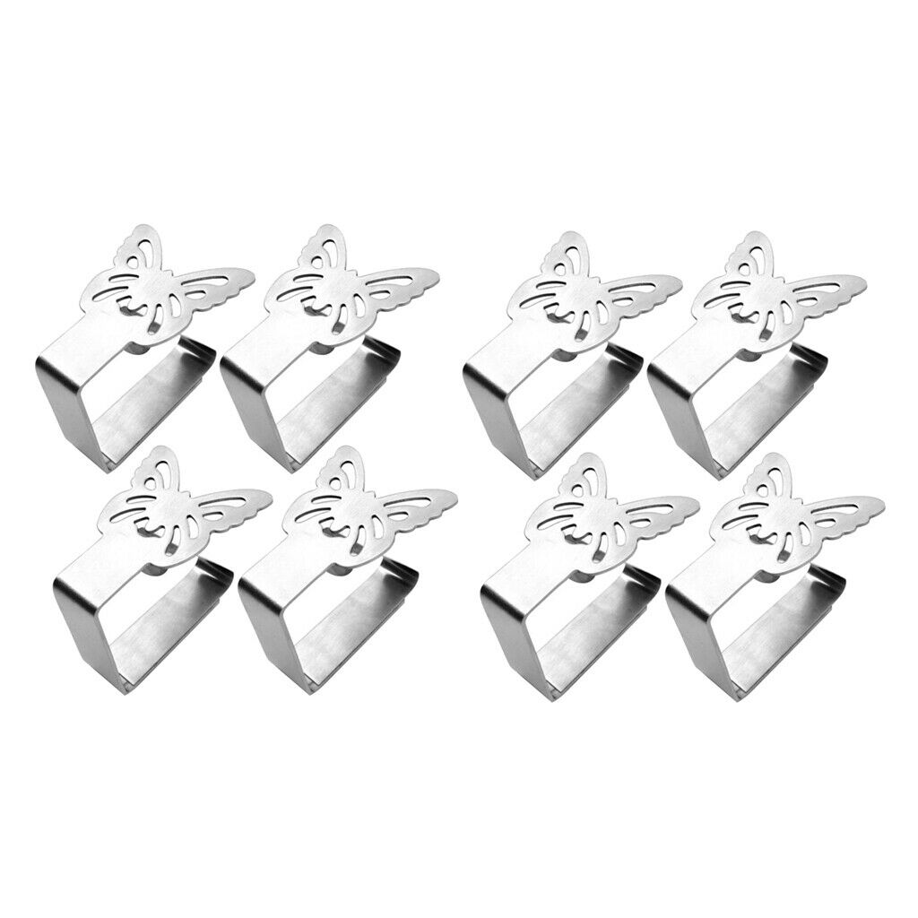Flexible Stainless Steel Picnic Table Cloth Tablecloth Clips for Outdoor