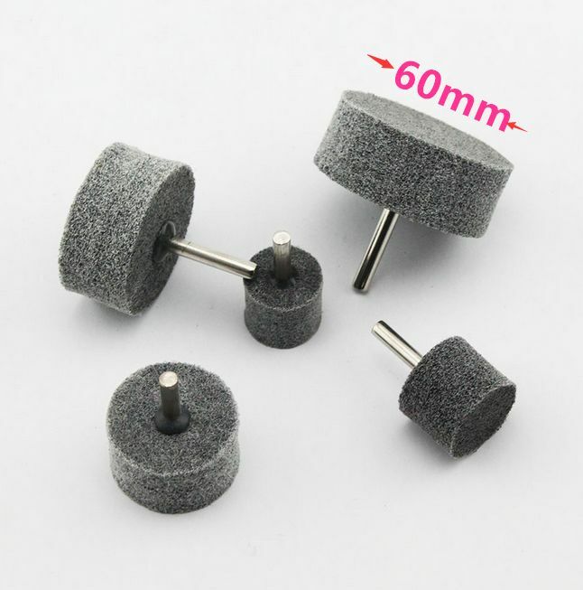5 x Dark Gray OD 60mm Nylon Polishing Buffing Rotary Tools - 6mm Shank dia