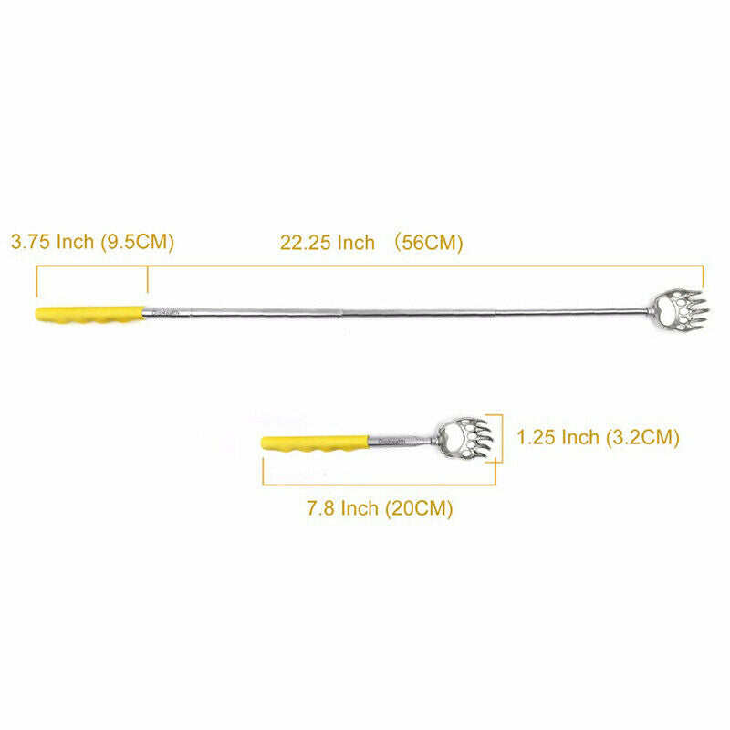 Handy Telescoping Massage Self Back Scratcher Bear Claw Back Itching Scra.l8