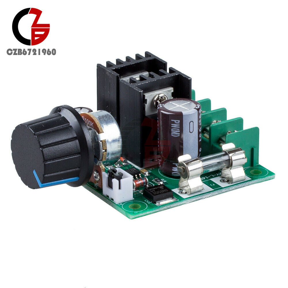 2PCS 10A PWM DC Motor Speed Switch Controller Voltage Regulator Dimmer 12V~40V