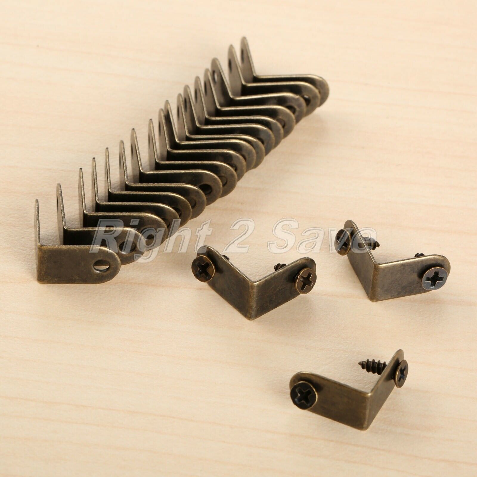 20pcs Mini Retro Wood Jewelry Box Edge Cover Corner Protector Guards Decorative