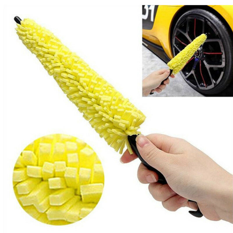 Car Wheel Brush Plastic Handle Cleaning Brush Wheel Rims Tire Washing Bru.l8