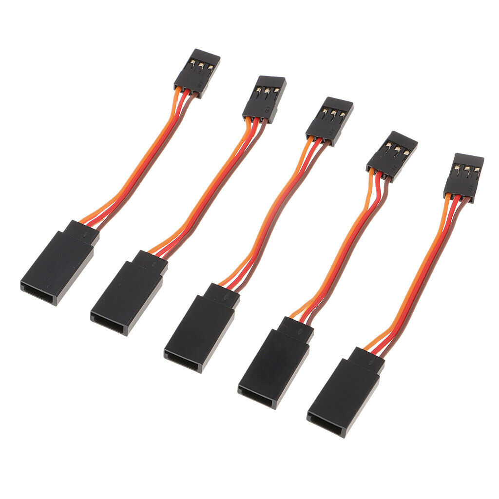 15x 3 Pins Servo Extension Lead Cord Cable for Futaba JR Connector Parts