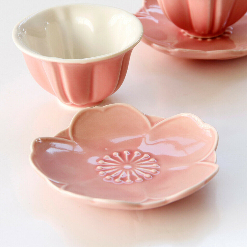 Ceramic Cup Coffee Mug Instrument Sakura Mug with Saucer Creative Gift