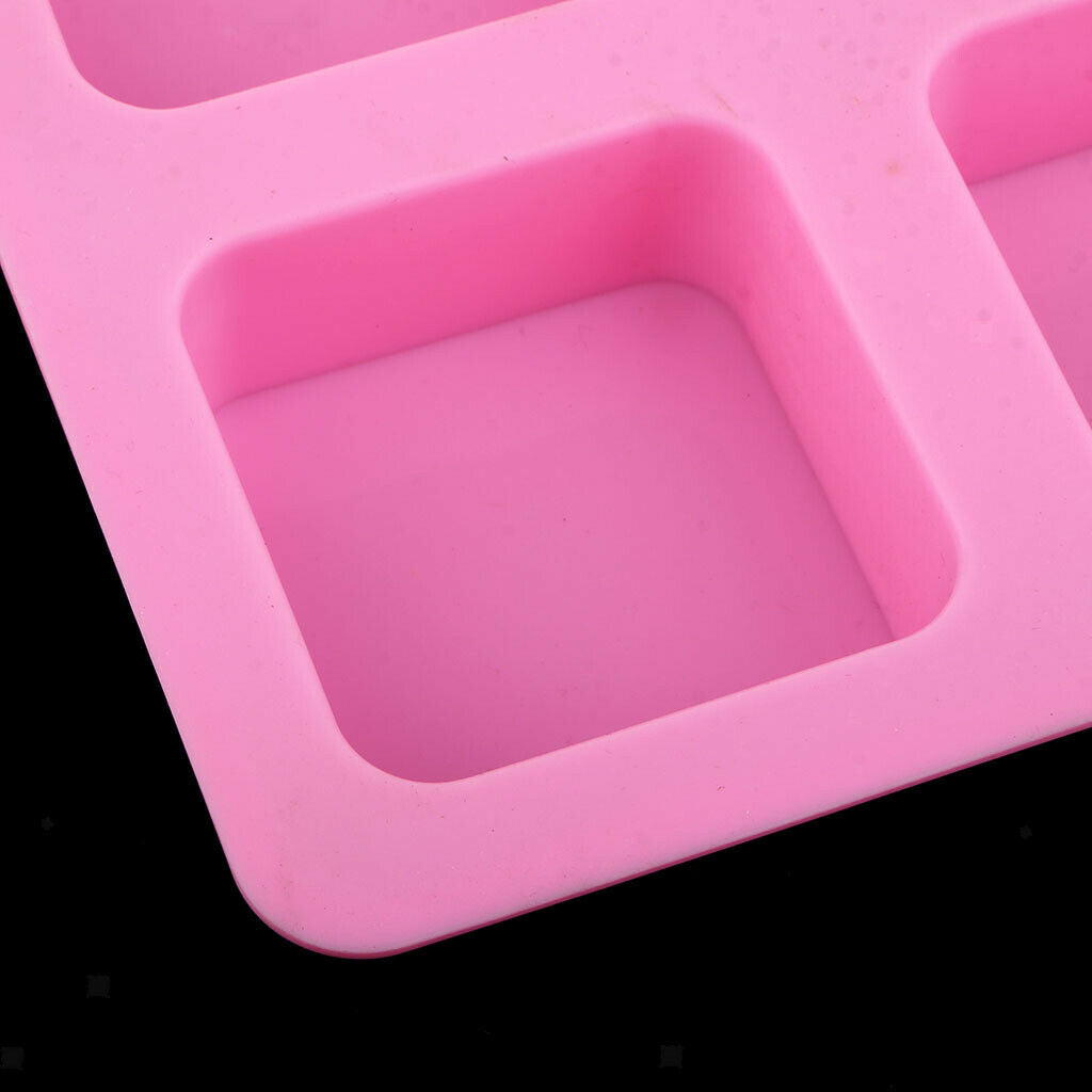 1 sets / 4 pieces square chocolate molds silicone soap mold