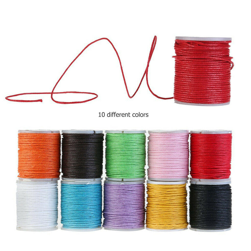 10 Buns Random Color Waxed Cotton Rope Rope For The