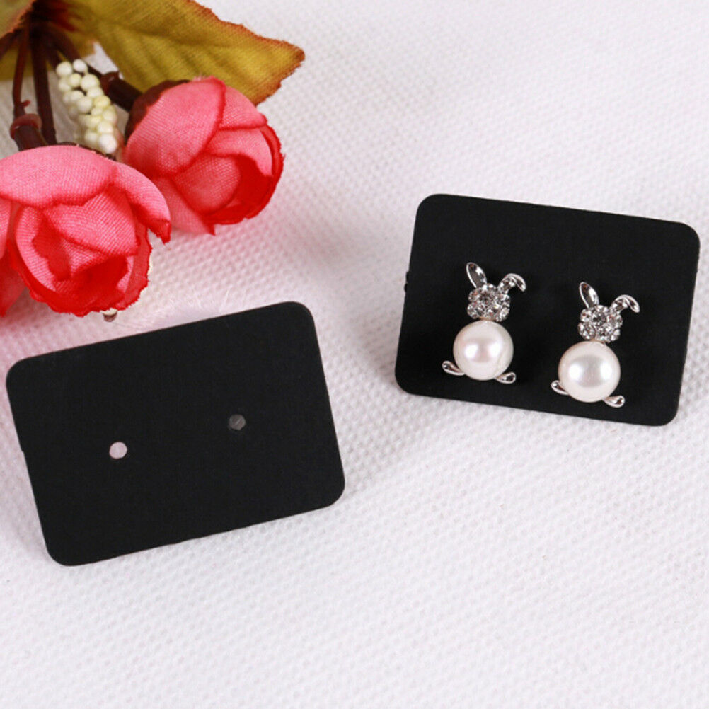 100x Jewelry earring ear studs hanging display holder hang cards organizer.l8