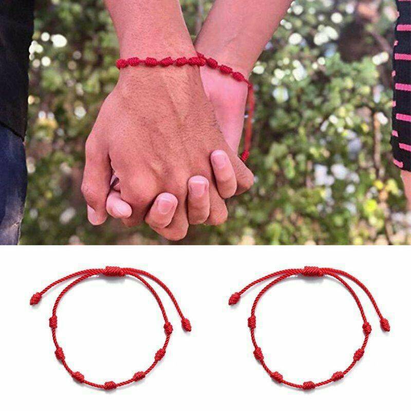 2xRed String Kabbalah Lucky Bracelets Good Luck Fortune Protective For Man Women