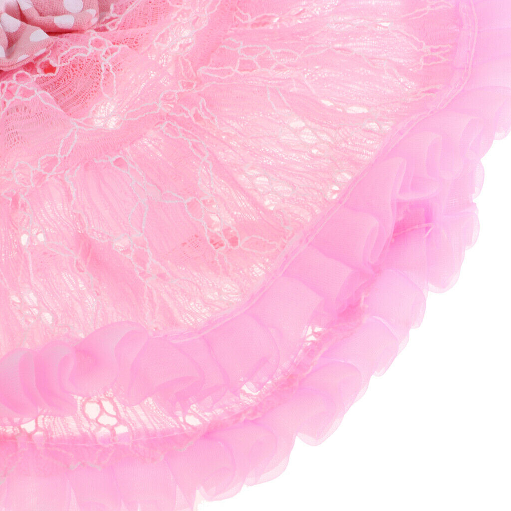Cute V-neck Ballet Skirt & Hat Suit for 18inch Accessory Pink