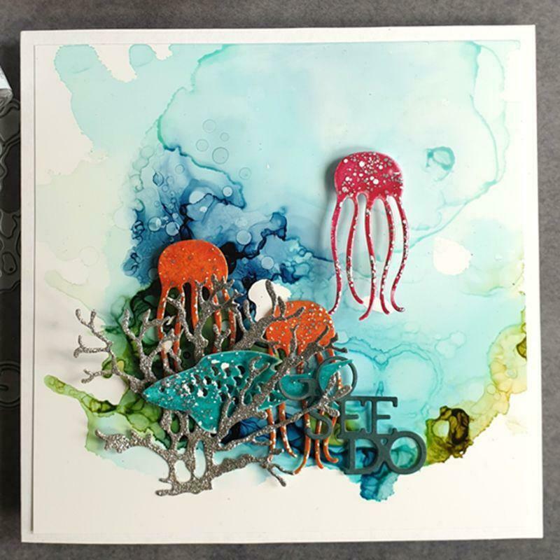 Octopus Metal Cutting Dies Stencil Scrapbooking DIY Album Stamp Paper Embossing