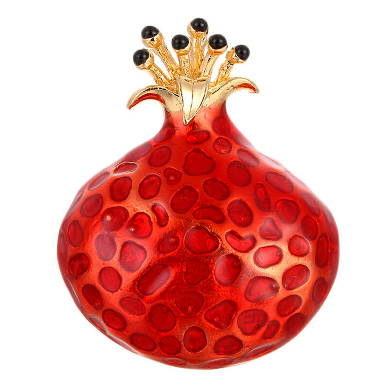 Enamel Pomegranate Brooch Pin Lapel Fruit Pin Gift Badge Buckles Collar J.l8