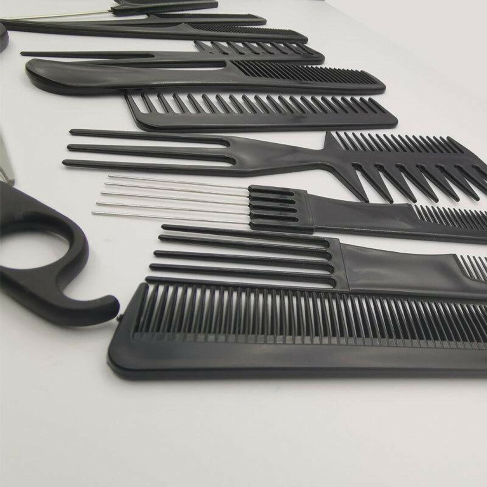Salon Hairdressing Barber Hair Brush Comb Set Hair Cut Cape Gown Cloth 14pcs