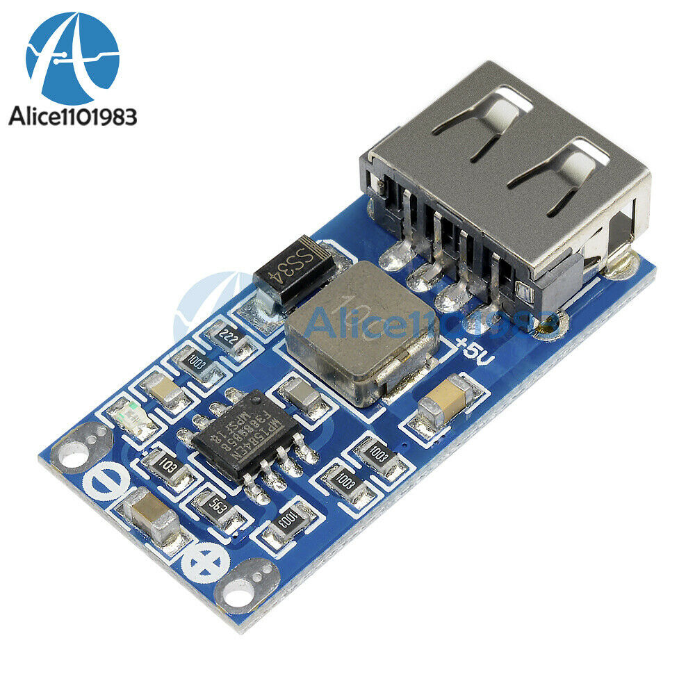 DC-DC USB Buck Regulator Converter 9/12/24V to 5V Step-down Power Supply Module
