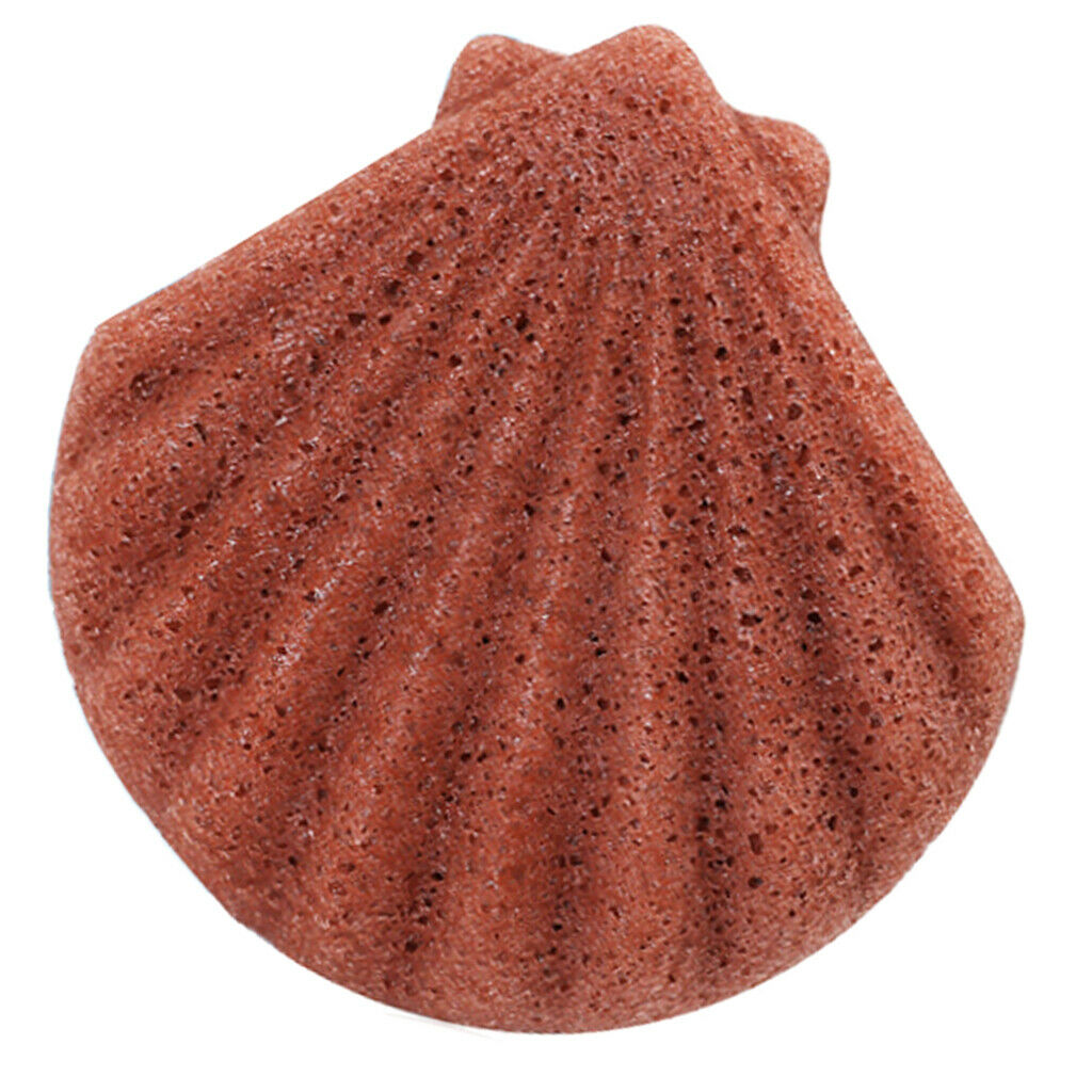 Sector Konjac Facial Exfoliating Sponge Face Wash Cleaning Puff Red