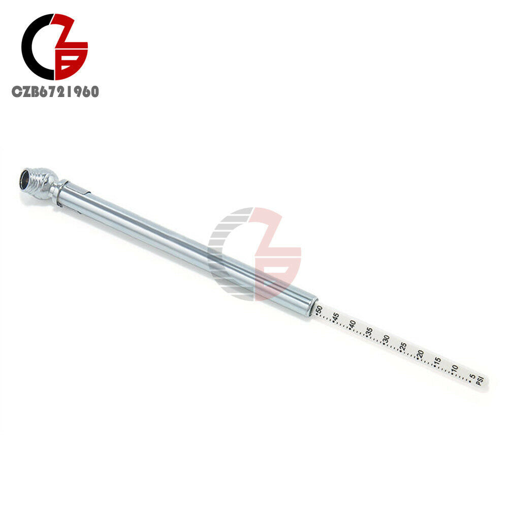 Auto Vehicle Test Meter Gauge Pen Mini Car Motor Tyre Tire Air Pressure 5-50PSI